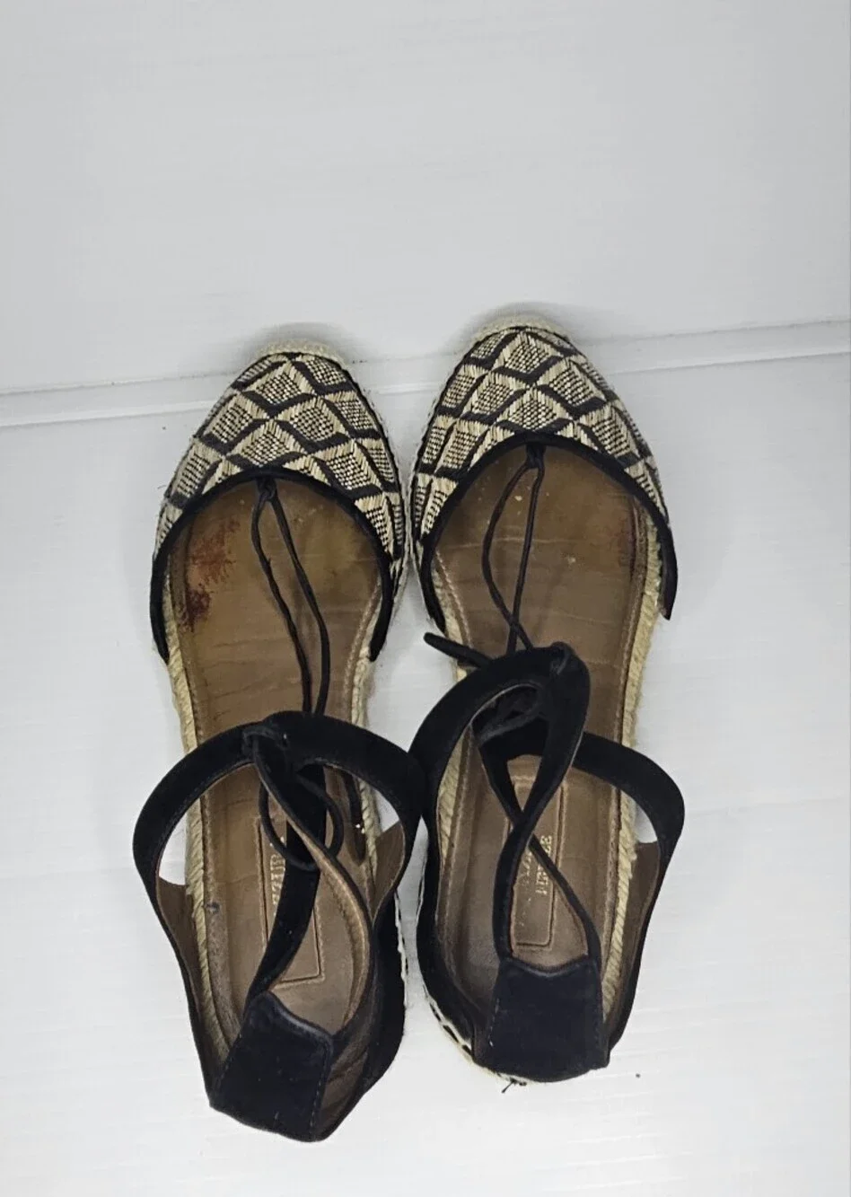 Aquazzura Luxury Printed Espadrilles Women's EU 39 Authentic